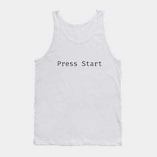 Press Start Funny IT Developer Programming Nerdy Humor Coder Slogans Tank Top